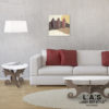 L:A:S - Laser Art Style - QUADRO – SCULTURA DA PARETE FLOREALE – Q-015 DECORO RUGGINE