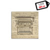 L:A:S - Laser Art Style - QUADRO MODERNO -SCULTURA DA PARETE INDUSTRIAL – Q-025 DECORO MARRONE