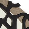 L:A:S - Laser Art Style - SPECCHIERA DESIGN ANIMALIER – SI-223-SP PANNA-MARRONE-DECORO TORTORA