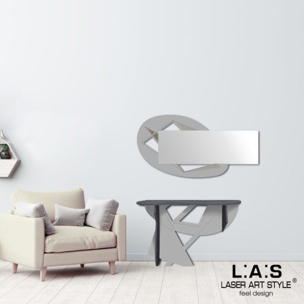 L:A:S - Laser Art Style - CONSOLLE INGRESSO DESIGN SCANDINAVO – SI-382 ANTRACITE-CEMENTO
