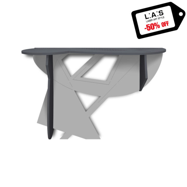L:A:S - Laser Art Style - CONSOLLE INGRESSO DESIGN SCANDINAVO – SI-382 ANTRACITE-CEMENTO