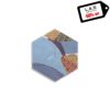 L:A:S - Laser Art Style - OROLOGIO DA PARETE DESIGN GEOMETRICO – SI-533 DECORO TONI CALDI