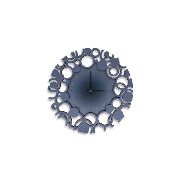 L:A:S - Laser Art Style - OROLOGIO DA PARETE MODERNO – SI-534 DECORO GRIGIO BLU