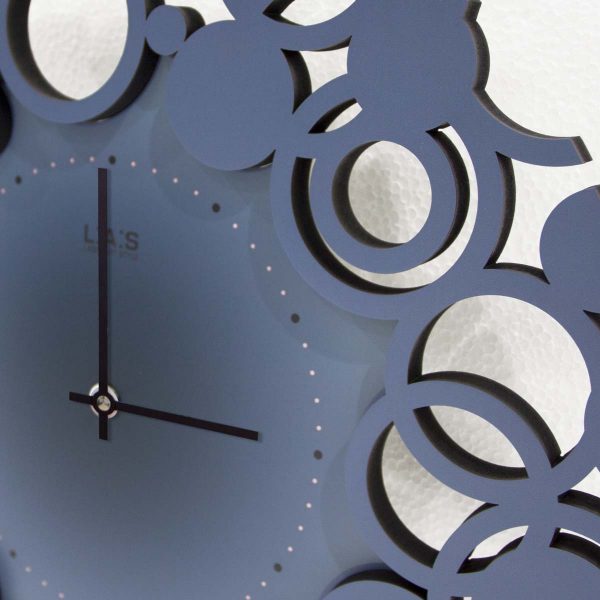 L:A:S - Laser Art Style - OROLOGIO DA PARETE MODERNO – SI-534 DECORO GRIGIO BLU