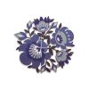 L:A:S - Laser Art Style - OROLOGIO DA PARETE DESIGN FLOREALE – SI-536 DECORO ROSSO