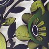 L:A:S - Laser Art Style - OROLOGIO DA PARETE DESIGN FLOREALE SI-537 DECORO VERDE