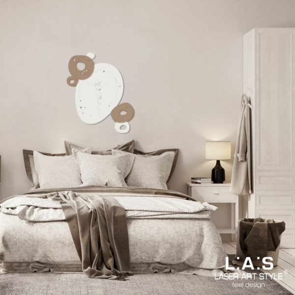 L:A:S - Laser Art Style - CROCIFISSO MODERNO SI-482L PANNA-NOCCIOLA
