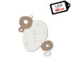 L:A:S - Laser Art Style - CROCIFISSO MODERNO SI-482L PANNA-NOCCIOLA
