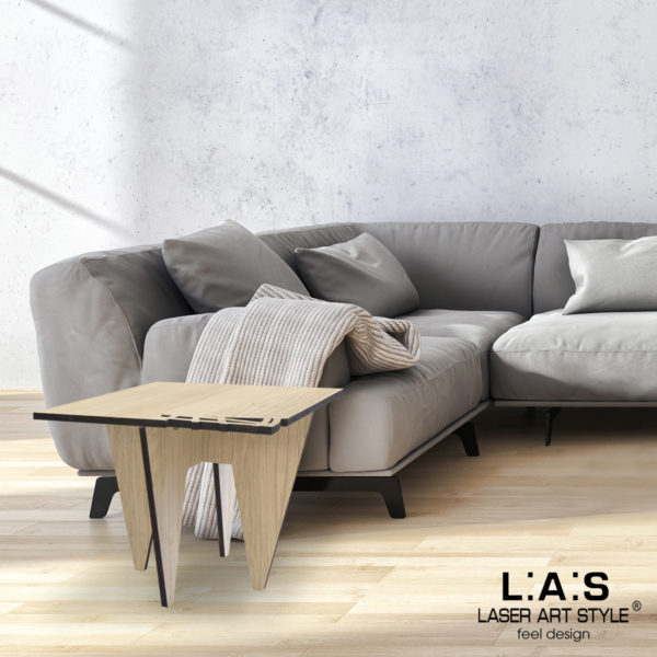 L:A:S - Laser Art Style - TAVOLO DESIGN LEGNO NATURALE – W-400 NATURAL WOOD