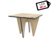 L:A:S - Laser Art Style - TAVOLO DESIGN LEGNO NATURALE – W-400 NATURAL WOOD