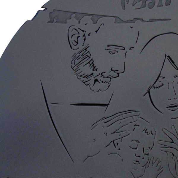 L:A:S - Laser Art Style - SACRA FAMIGLIA STILIZZATA SI-275XL ANTRACITE