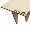 L:A:S - Laser Art Style - TAVOLO DESIGN LEGNO NATURALE – W-400 NATURAL WOOD