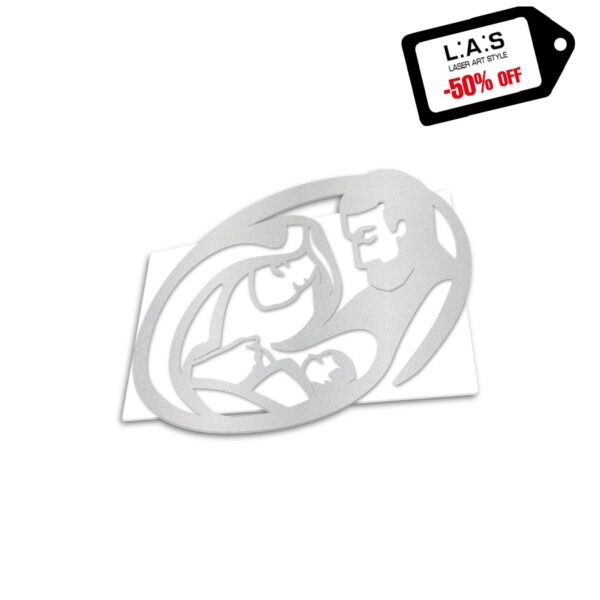 L:A:S - Laser Art Style - CAPEZZALE – MATERNITA’ – SI-325L BIANCO-ARGENTO